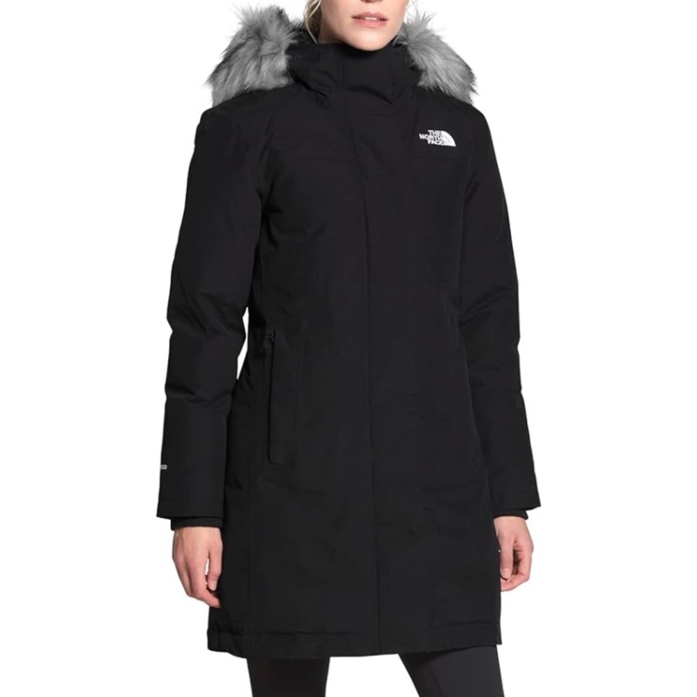 North face black puffer coat